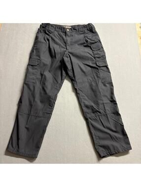 5.11 Tactical Cargo Pants Mens 36x30 Black Ripstop Work Utility Combat Pants